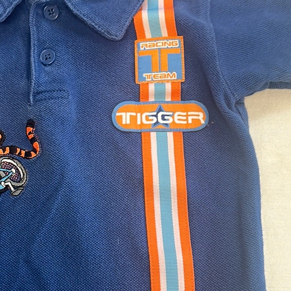 Disney - Blue and Orange Polo Shirt with Sporty Tigger Design - Picture 4 of 5